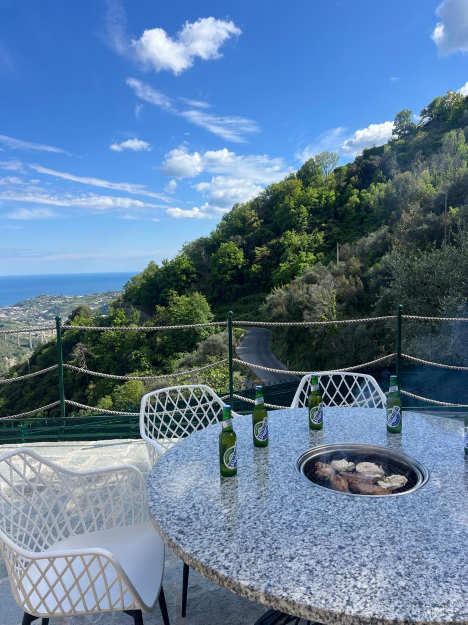 Villa Di Campagna Con Vista Mare 5 Camere Da Letto Pampara Eksteriør bilde